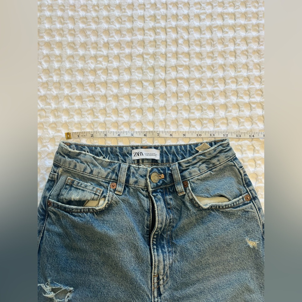 Zara Sz 2 Distressed Jeans - Picture 6 of 8